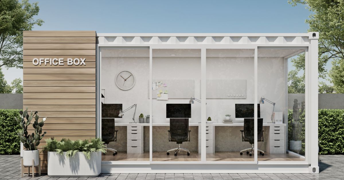 Modern compact workspace for startups