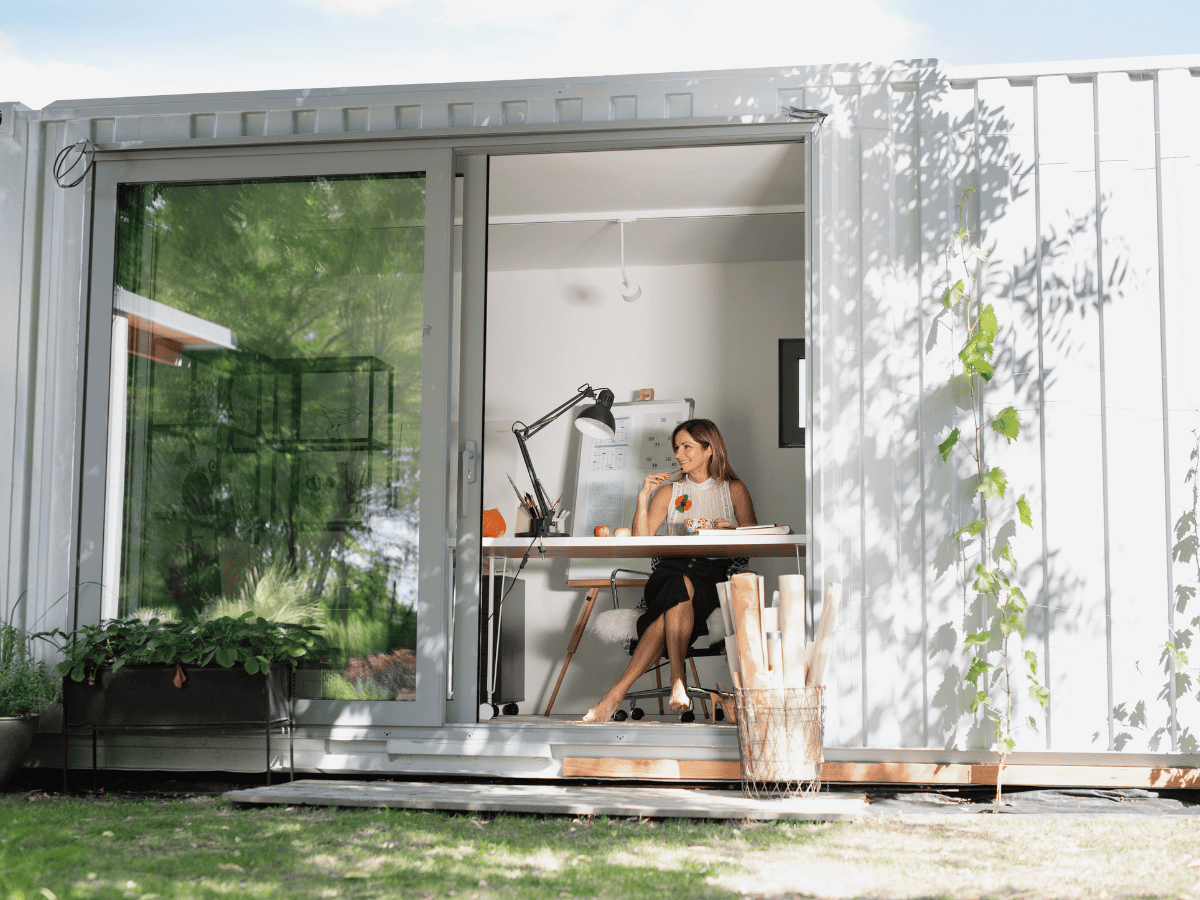 Open-concept collaborative office space